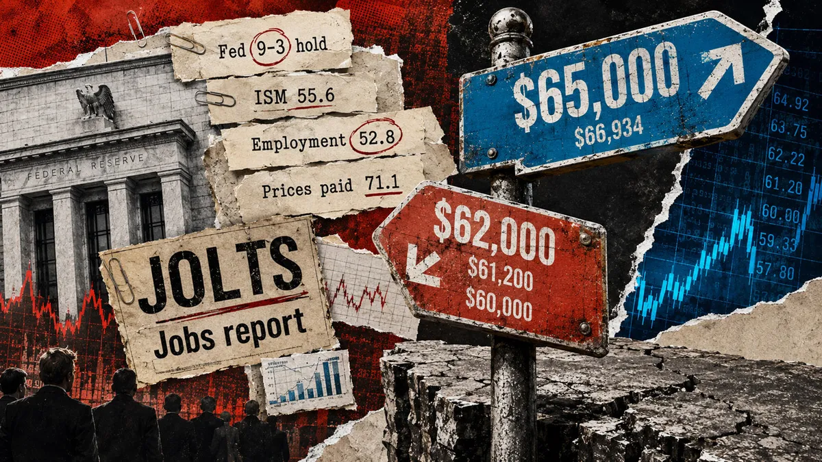 Bitcoin faces crucial $65,000 resistance as jobs data approaches