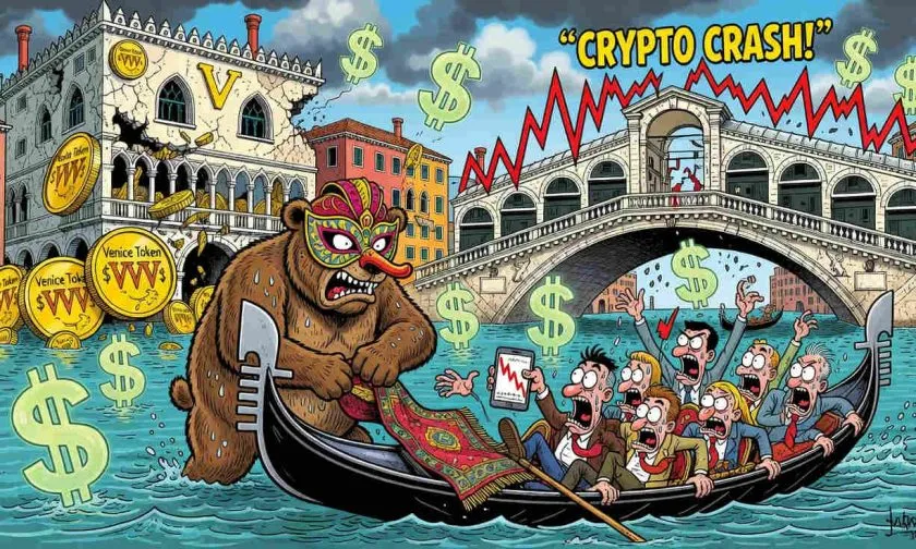 Venice Token ($VVV) se hunde un 9,26% y amenaza el soporte de los 15 dólares