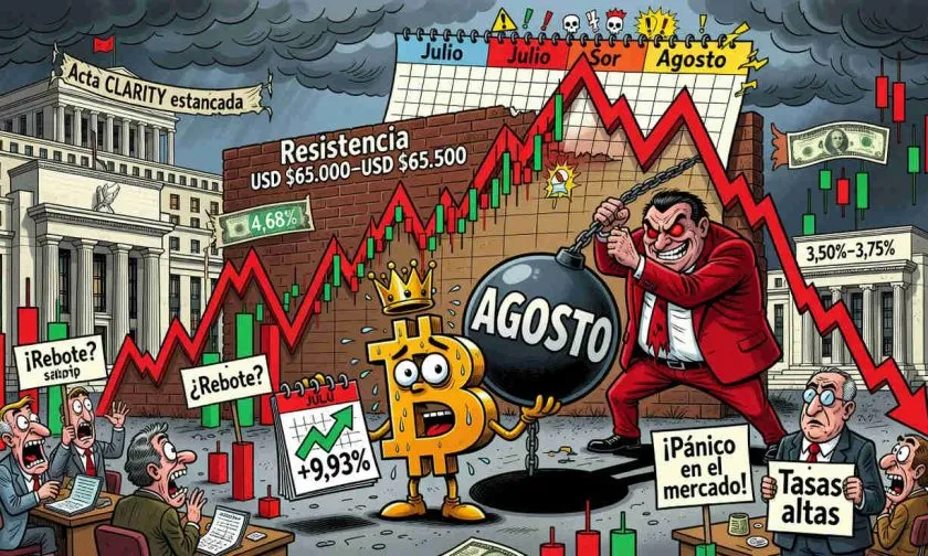 Después de ganar 10% en julio, Bitcoin se prepara para empezar su peor mes histórico