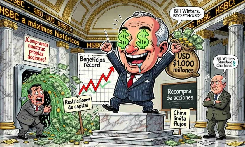 HSBC reanuda recompras por USD $1.000 millones tras superar expectativas