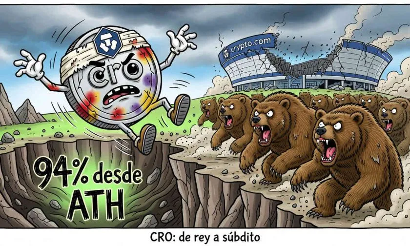 CRO se desploma un 4,18% intradía y pone en riesgo el soporte de USD $0,057