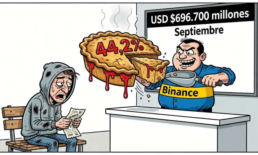 El volumen spot cripto subió 36,5% en septiembre y Binance concentró casi la mitad