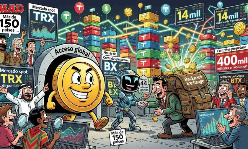 Backpack habilita el comercio spot y perpetuo de TRX para ampliar el acceso a TRON