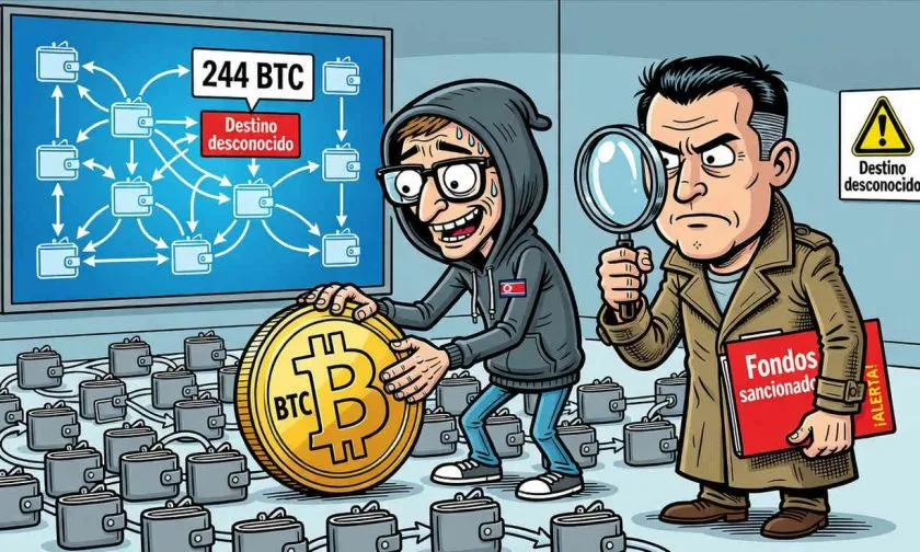 Movimientos de 244 BTC por Lazarus Group reactivan preocupaciones en el mercado