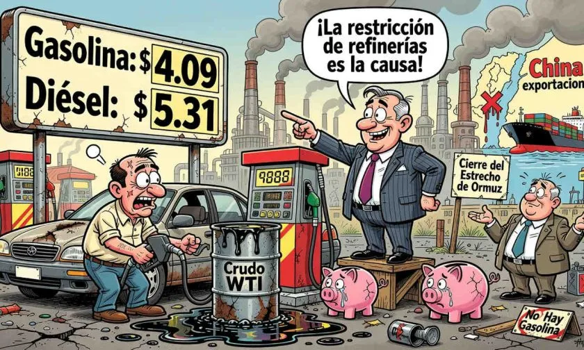 Precios de gasolina permanecerán altos por restricciones en refinerías, dice CEO de Exxon