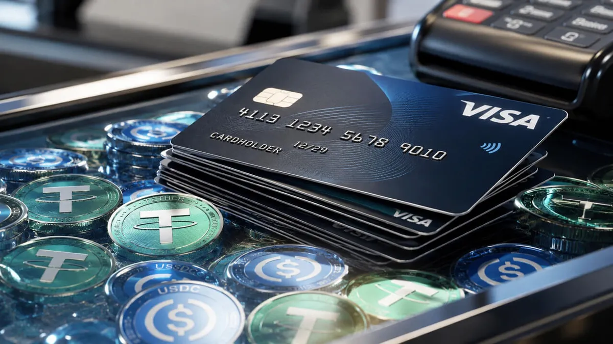 Stablecoins were supposed to bypass credit cards, but now Visa is winning crypto card payments