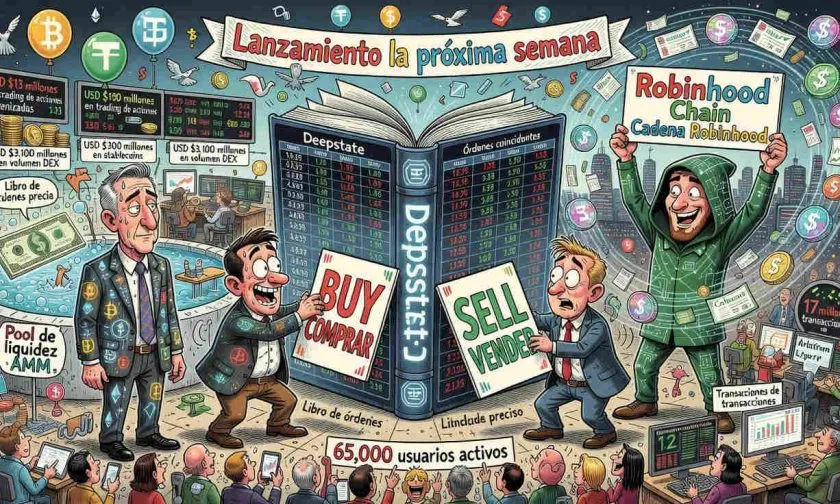 Deepstate lanzará un DEX de libro de órdenes en Robinhood Chain la próxima semana