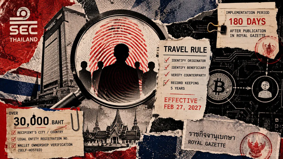 Thailand's new crypto regulations require enhanced data collection for transfers