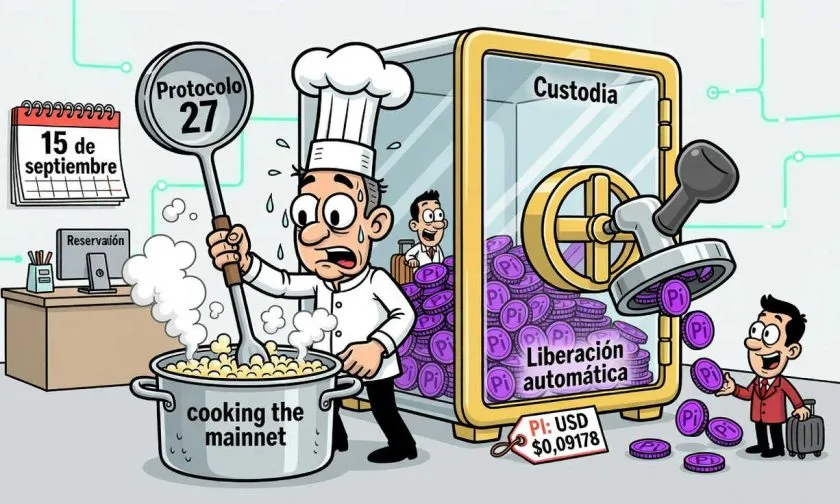 Pi Network muestra funciones de custodia en testnet y apunta a la mainnet el 15 de septiembre