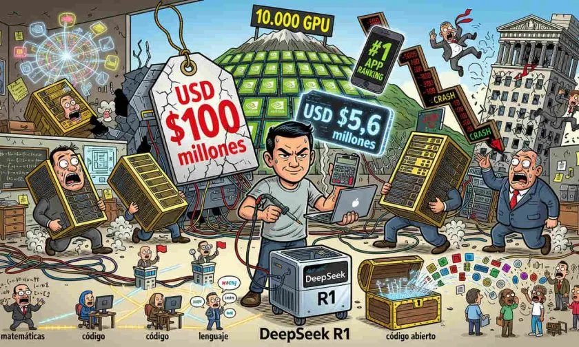 DeepSeek R1 sacude a Silicon Valley: cómo una IA china desafió el modelo de USD $100 millones