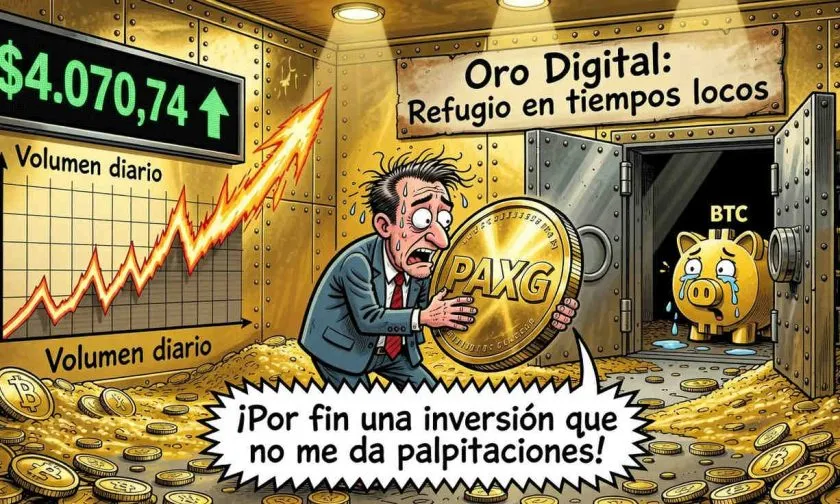 PAXG se dispara un 1,33% y supera los $4.070 en medio de un repunte del oro