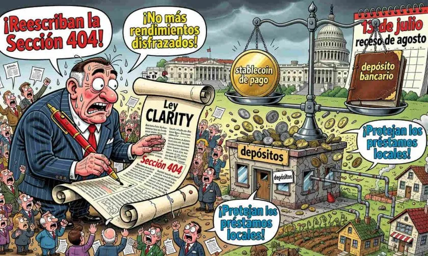78 grupos bancarios exigen al Senado reescribir la Sección 404 de la Ley CLARITY