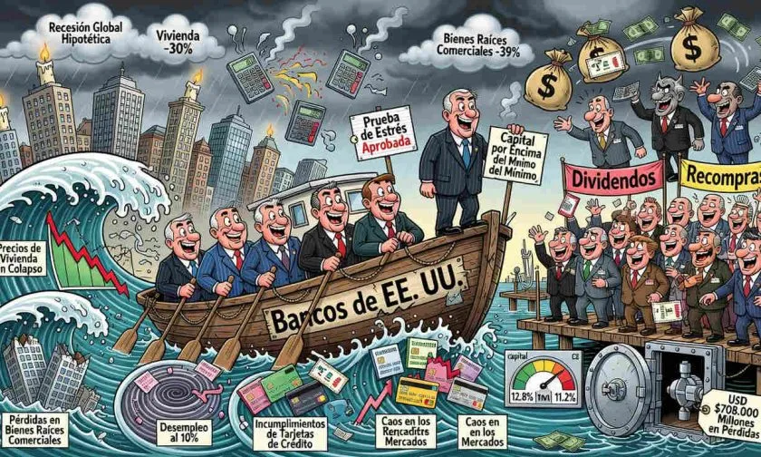 La FED concluye que grandes bancos de EE. UU. podrían soportar una recesión global severa