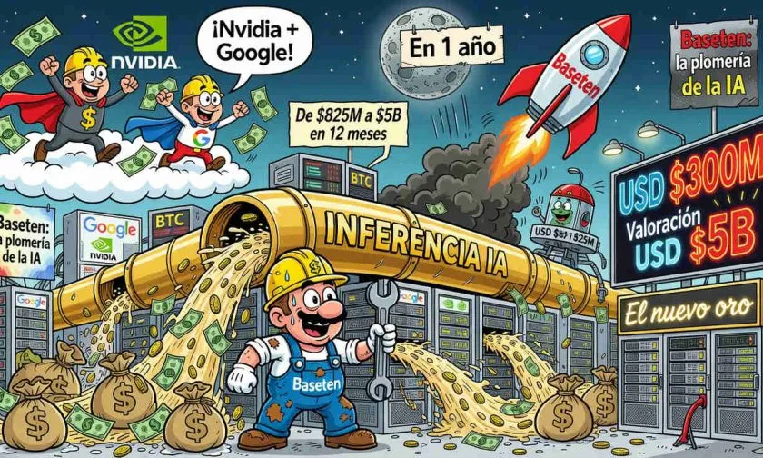 Baseten alcanza valoración de USD $5B tras recaudar USD $300M en ronda Serie E