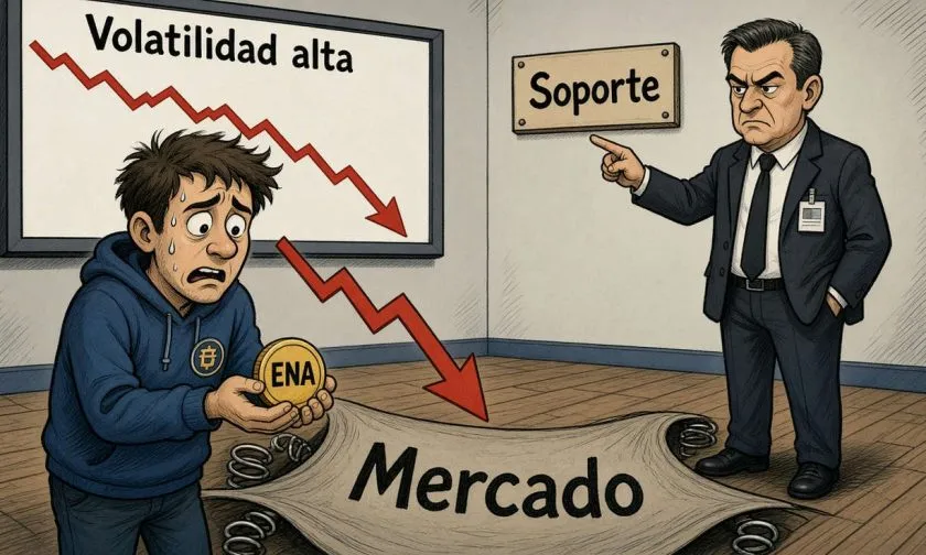 ENA cae un 7,61% y pierde medias móviles en una jornada de presión macro