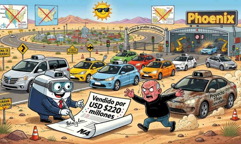 Waymo compra por USD $220 millones antiguo campo de pruebas autónomas de Apple en Arizona