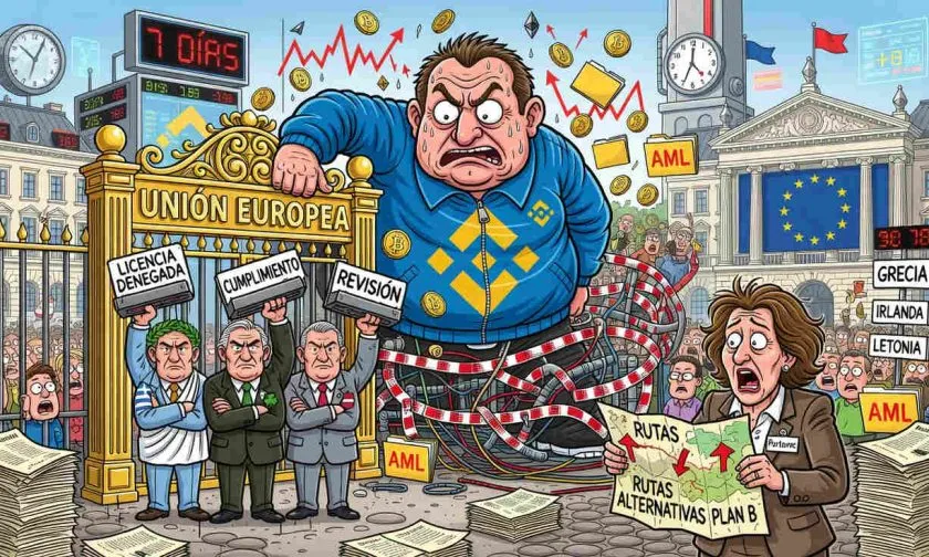 Binance promete seguir en Europa pese al revés de su licencia en la UE