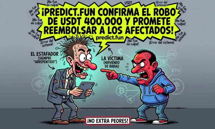 Usuarios de Predict.fun recuperaran sus 400.000 USDT tras el robo