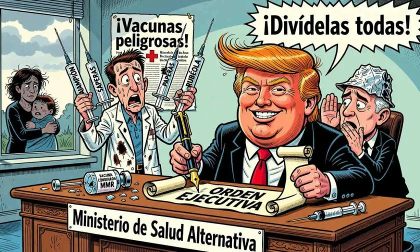 Trump impulsará división de vacuna MMR en tres inyecciones a pesar de falta de evidencia