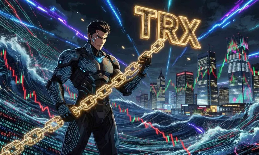 Tron ($TRX) consolida por encima de SMA-7 en USD $0,328 ante volumen estable