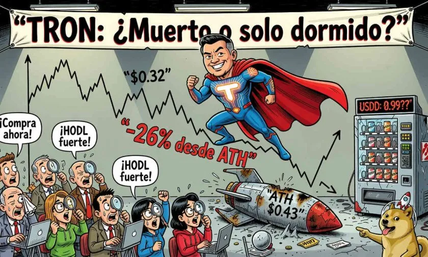 TRX desafía la muerte cruzada con rebote sobre la SMA-200 en un mercado de bajo volumen
