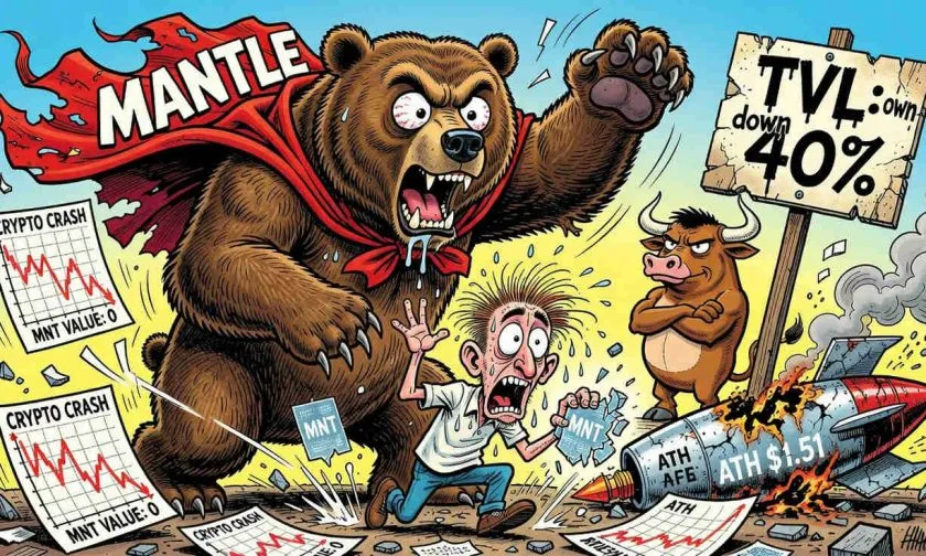 Mantle (MNT) se desploma un 22% en 30 días y pierde todos los promedios móviles: ¿capitulación inminente?