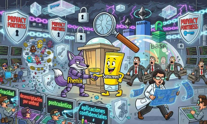 Fhenix compra Sunscreen para construir privacidad poscuántica en Ethereum