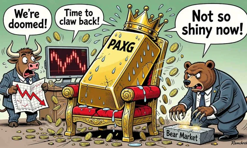 PAXG se desploma un 23% desde máximos: ¿oportunidad o presagio bajista?
