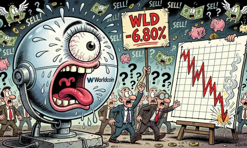 WLD se desploma un 6,80% y borra ganancias recientes en una jornada de alta volatilidad