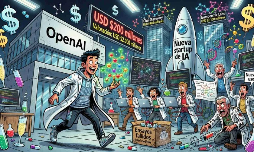 Investigador de OpenAI negocia una startup para el desarrollo de fármacos con IA valorada en USD $2.000 millones