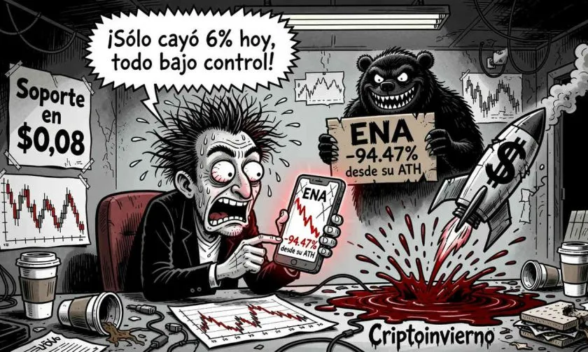 ENA se desploma 6,32% el 28 de julio de 2026 y enciende alarmas sobre su soporte vital