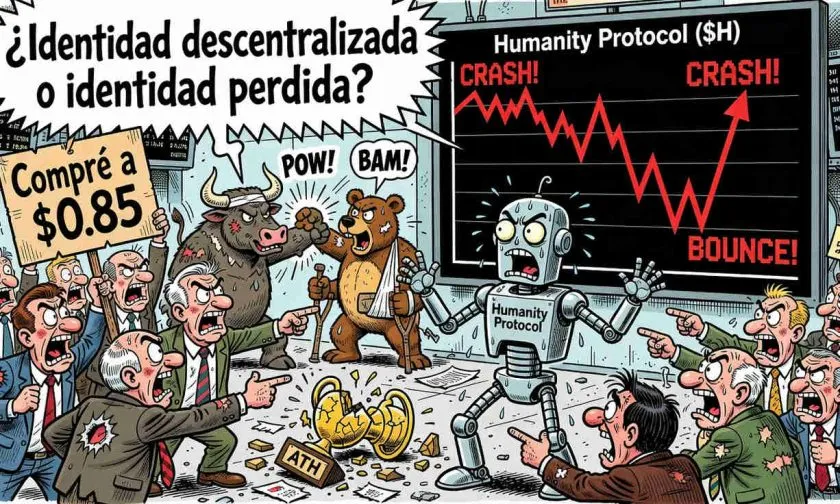 Humanity Protocol ($H) se desploma un 62% en una semana y rebota un 17,5%: ¿suelo de mercado o trampa para alcistas?