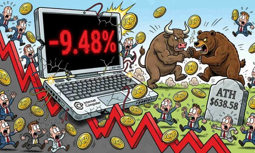 ICP se hunde un 9.48% este 4 de junio y pierde el soporte de los 200 días