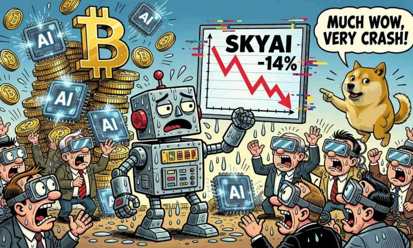 SKYAI cae 14% en 24 horas mientras los indicadores técnicos envían señales de alerta