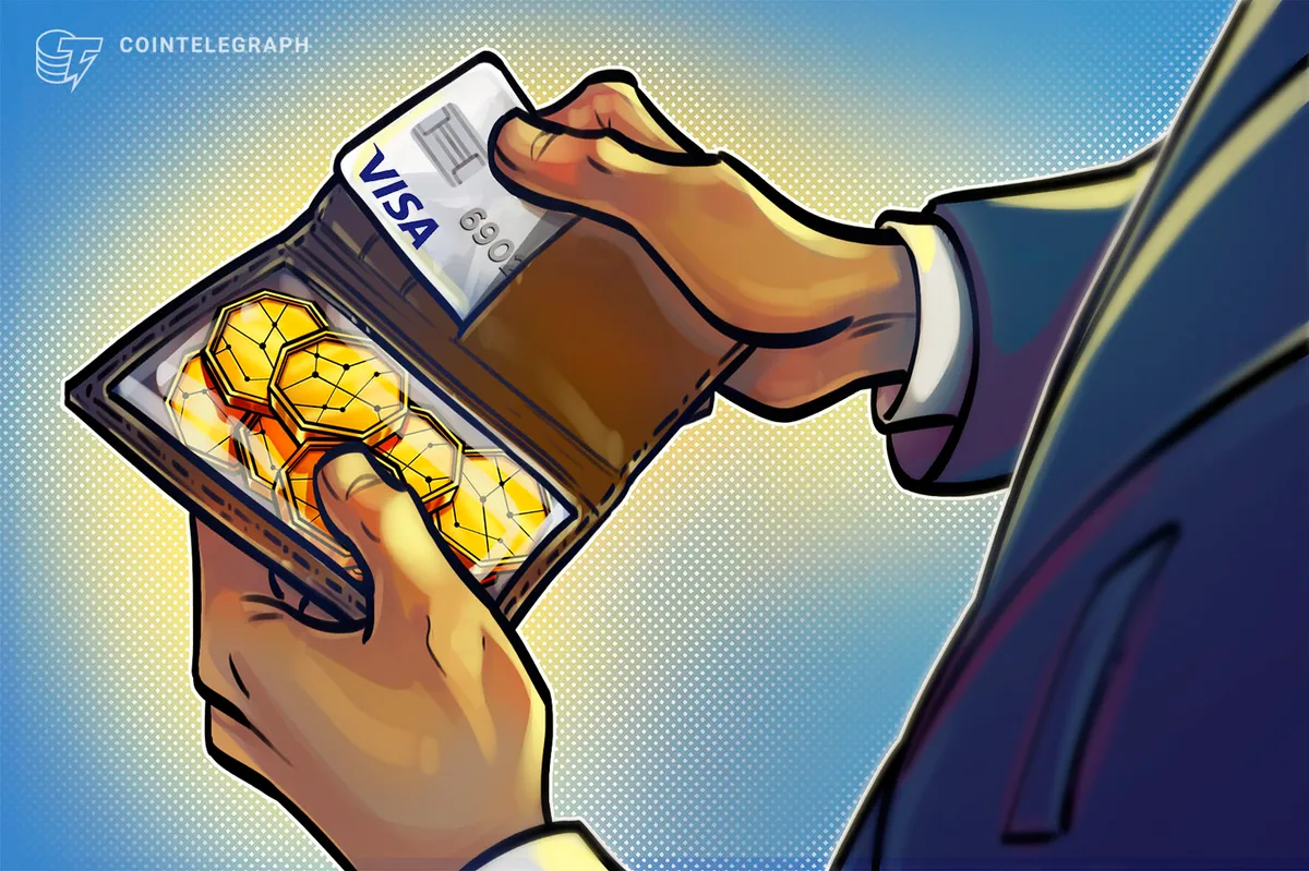 Visa integra crédito on-chain aos cartões com stablecoins em forte crescimento