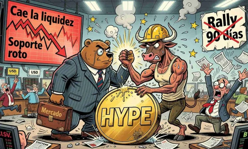 HYPE cae a $53,82 mientras corrige tras mes de pérdidas del 17,86%