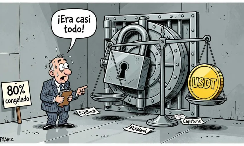 EQIBank reporta que congelamiento por Capstone afecta 80% de sus activos