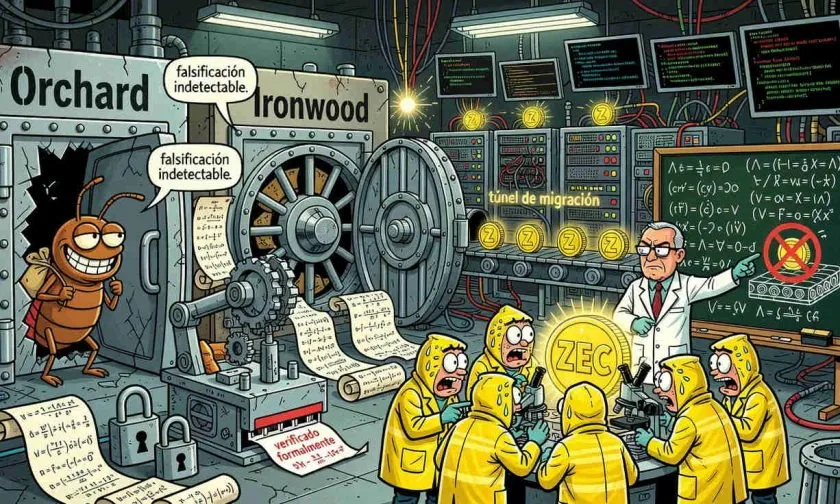 Zcash recurre a verificación formal para blindar Ironwood ante falsificación indetectable