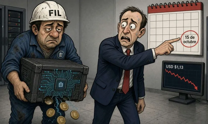 Filecoin cotiza a USD $1,13 con señales técnicas divididas antes del vesting