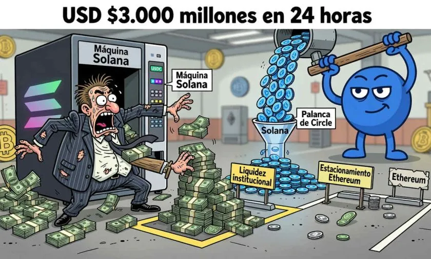 Emisiones de USDC en Solana alcanzan los $11.000 millones en agosto de 2026