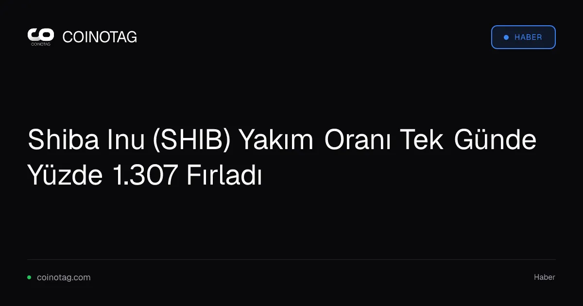 Shiba Inu (SHIB) ağı, 46,25 milyon token yakarak günlük yakım oranını yüzde 1.307 artırdı