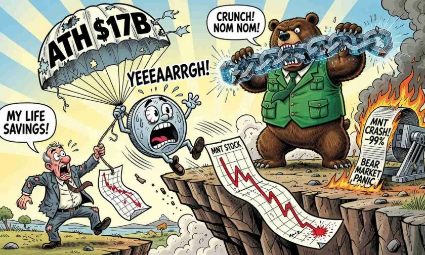 Mantle ($MNT) se precipita un 4,35% y toca mínimos no vistos desde su colapso maximalista