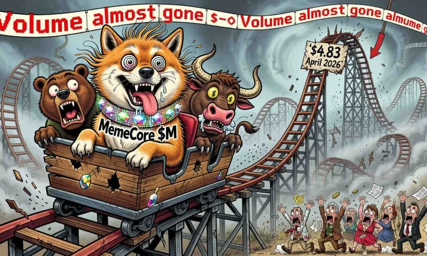 Token MemeCore ($M) muestra leve rebote el 25 de julio de 2026 pese a baja participación