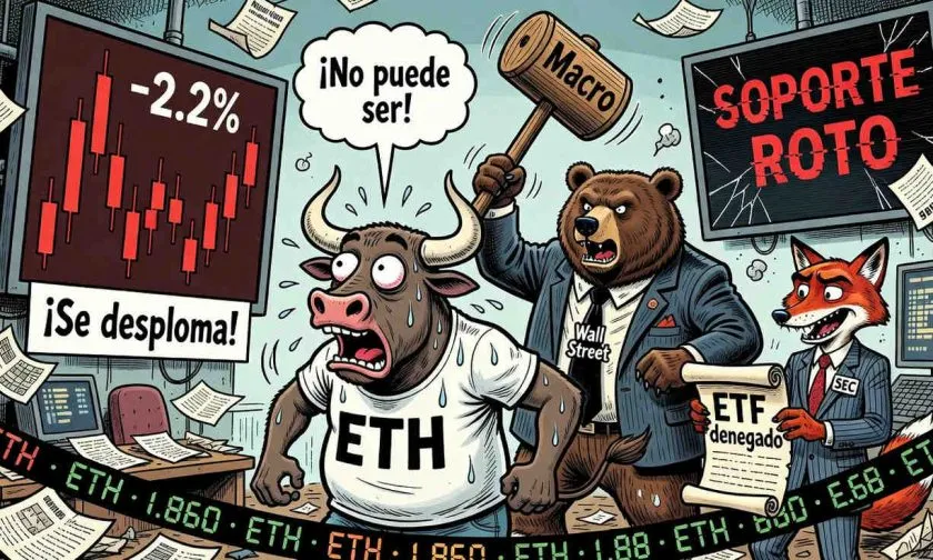 Ethereum al borde del abismo: ¿podrá ETH sostener el soporte de USD 1.850? – 31 de julio de 2026