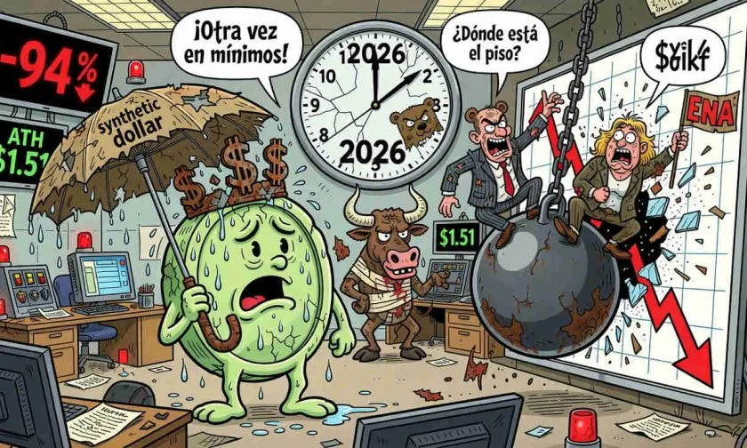 Ethena (ENA) se hunde un 5% y marca nuevos mínimos en 2026 este 26 de junio