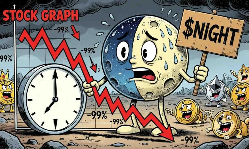 Midnight enfrenta un desplome del 72% desde máximos históricos mientras el volumen se dispara un 69%