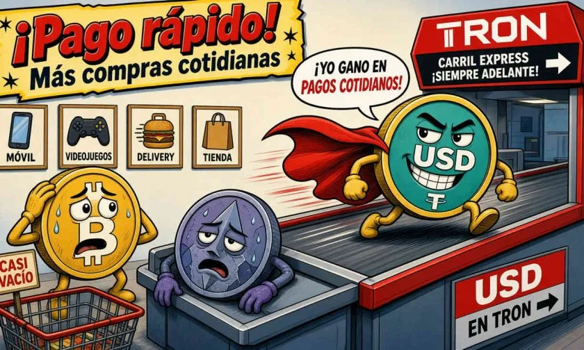 USDT en TRON supera a Bitcoin como medio de pago más usado en CoinsBee