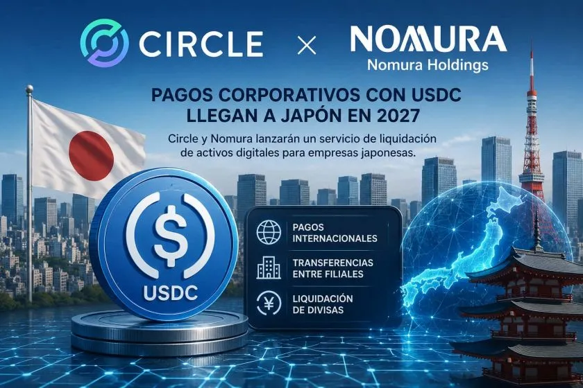 Circle y Nomura llevarán pagos corporativos con USDC a Japón a partir de 2027
