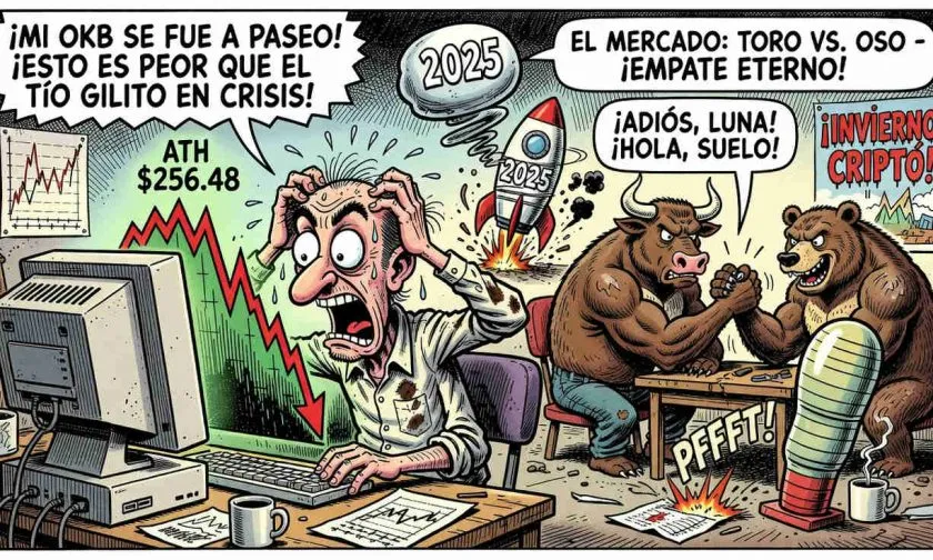 OKB: ¿Se avecina un colapso bajista? El token cae un 68% desde su pico y el volumen se desploma