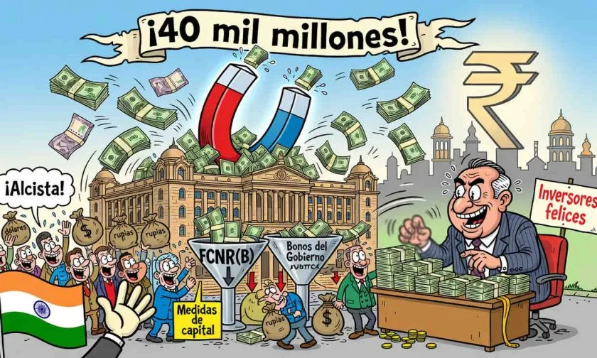 India: el RBI atrae USD $41.000 millones en solo dos meses con medidas de capital
